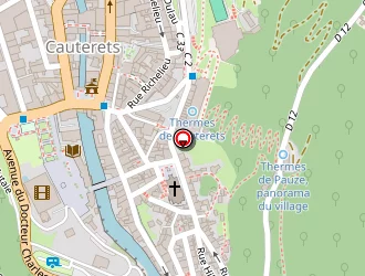 Carte de Gîte D'étape Beau Soleil à Cauterets