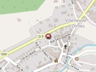 Carte de Esclarmonde à Villeneuve-d'olmes