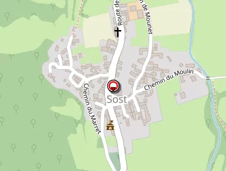 Carte de Sost Denis à Sost