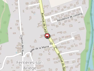 Carte de Aire De Jeu à Ferrières-sur-ariège