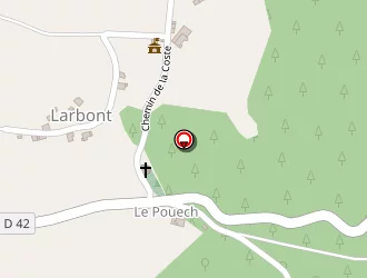 Carte de Mairie Larbont à Larbont