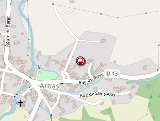 Carte de Berg Denis à Arbas