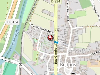 Carte de Maison Laclède à Bedous