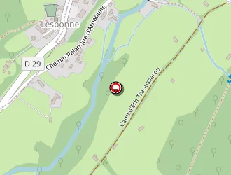 Carte de La Cazalère à Campan