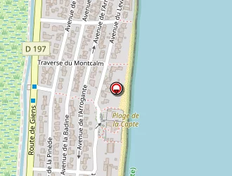 Carte de Le Surplage à Hyères