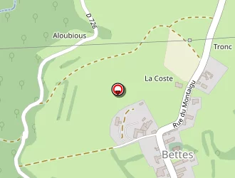 Carte de Les Clarines à Bettes