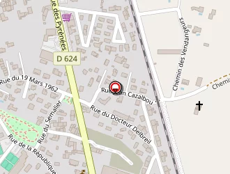 Carte de Espace Sportif Aragon à Saint-jean-du-falga