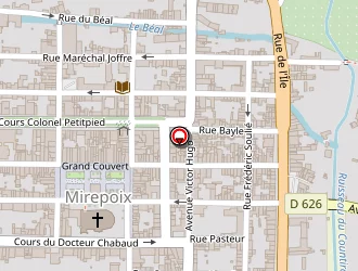 Carte de La Librairie Des Couverts à Mirepoix