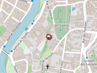 Carte de Hôtel Esplanade à Lourdes