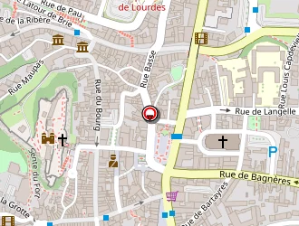 Carte de L'alexandra à Lourdes