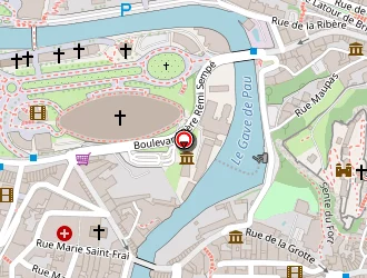 Carte de Hôtel De La Basilique à Lourdes