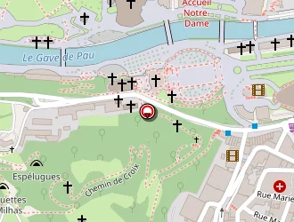 Carte de Bartrès St Mathias à Lourdes