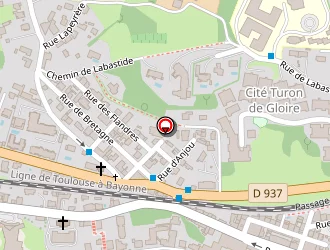 Carte de Siredo à Lourdes