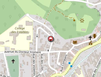 Carte de Hôtellerie Du Centre à Salies-du-salat