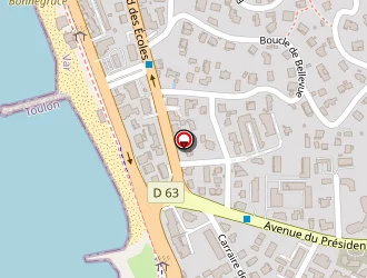 Carte de Physic Center à Six-fours-les-plages