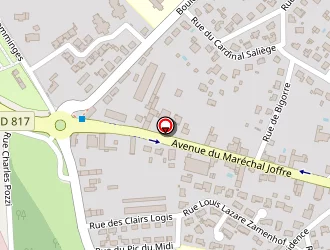 Carte de Dumont Bernard à Saint-gaudens