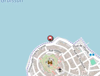 Carte de La Cranquette à Gruissan