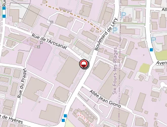 Carte de Sauvat Déménagements à Six-fours-les-plages