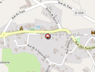 Carte de Château De Porthos à Lanne-en-barétous