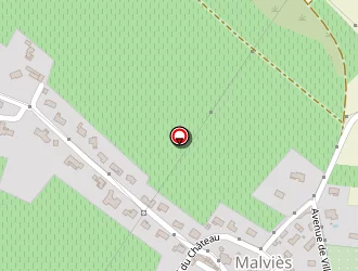 Carte de Serres Jérôme à Malviès