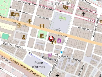 Carte de Comité Pour L'accueil L'alphabétisation Et L'animation à Toulon