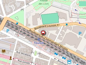 Carte de Carrefour City à Toulon