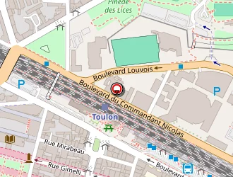 Carte de Toobike Location à Toulon