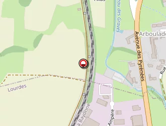 Carte de Locadour à Lourdes