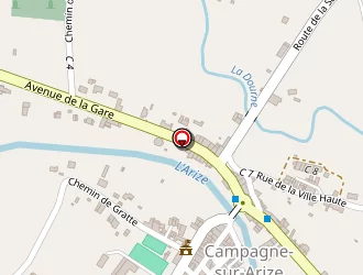 Carte de L'echarpe D'iris à Campagne-sur-arize