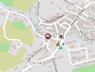 Carte de Le Manathan à Montlaur