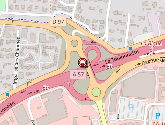 Carte de Esso Service La Bigue à Valette-du-var (la)