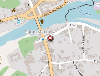 Carte de Ctrale Photovoltaique La Prade à Saint-martory