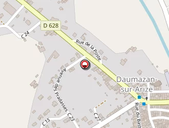 Carte de Conseil General De L'ariege à Daumazan-sur-arize