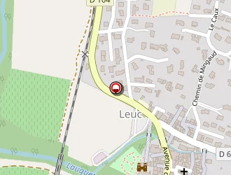 Carte de Agence Postale à Leuc