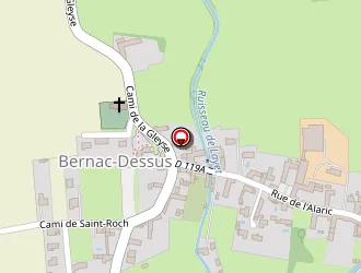 Carte de Allonico à Bernac-dessus