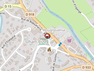 Carte de Fronton à Uhart-cize