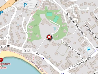 Carte de Beauséjour à Saint-cyr-sur-mer