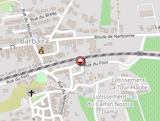 Carte de Fount De Mourel à Barbaira