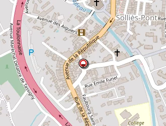 Carte de Autovision Centre Technique Auto Franchisé à Solliès-pont