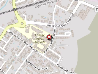 Carte de College Joseph Anglade à Lézignan-corbières