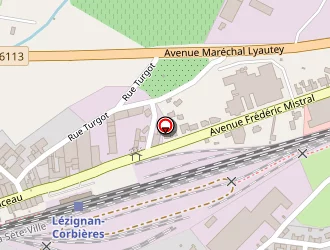 Carte de Renault Rent Lézignan Automobiles à Lézignan-corbières