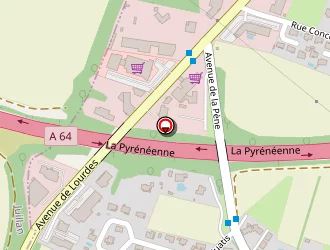 Carte de Seat Sud Pyrénées Auto Concessionnaire à Odos