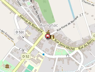 Carte de La Poste à Aurignac