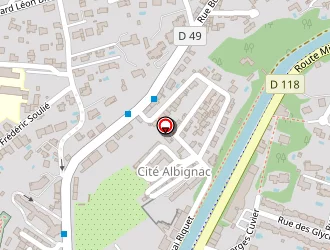 Carte de Hôtel Le Terminus à Carcassonne