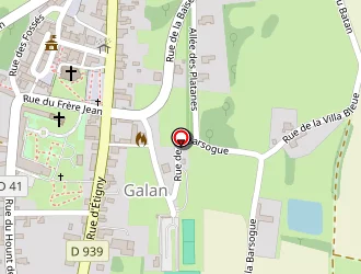 Carte de La Poste à Galan