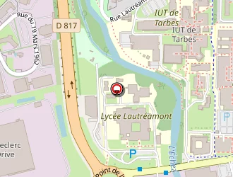 Carte de Agefos Midi Pyrenees à Tarbes