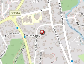 Carte de William Dessene à Gan