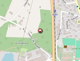 Carte de Lores Jean à Gan