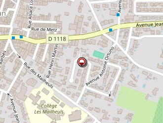 Carte de Collège à Coursan