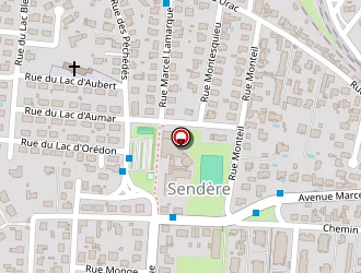 Carte de Stade De La Sendere à Tarbes